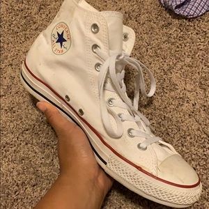 High top white converse
